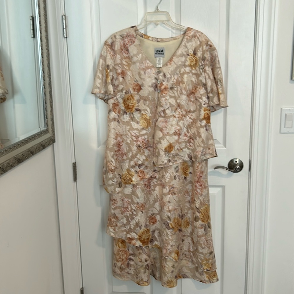 R & M Richards Plus Size 2pc Dress